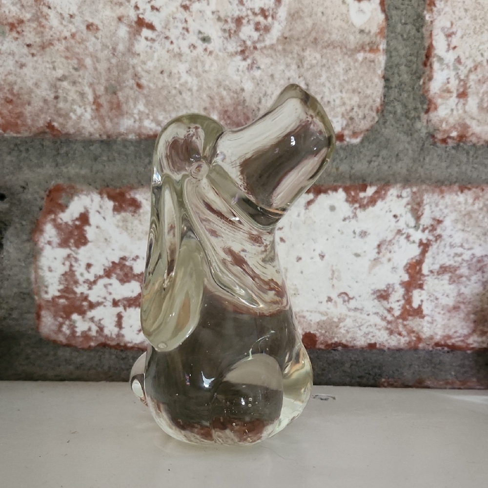 Elegant Glass Dog Figurine